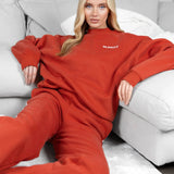 Naomi Oversized Jumper - Washed Red