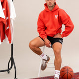 Luke Relaxed Hoodie - Washed Red
