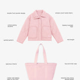 Ariana Quilted Jacket - Soft Pink