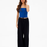 Lucia Bandeau Top - Dark Cobalt