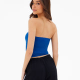 Lucia Bandeau Top - Dark Cobalt