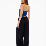 Lucia Bandeau Top - Dark Cobalt