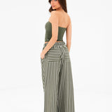 Lucia Bandeau Top - Khaki Green