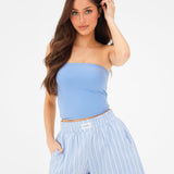 Lucia Bandeau Top - Light Blue