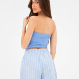 Lucia Bandeau Top - Light Blue