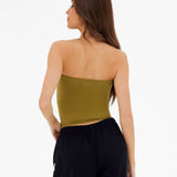Lucia Bandeau Top - Deep Olive