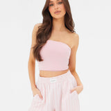 Lucia Bandeau Top - Pastel Pink
