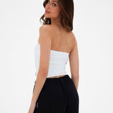 Lucia Bandeau Top - White