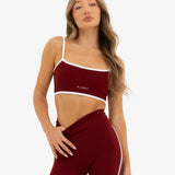 Ines Active Bra - Maroon Red