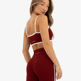 Ines Active Bra - Maroon Red