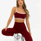 Ines Active Bra - Maroon Red