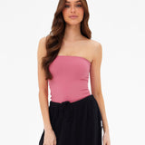 Lucia Bandeau Top - Raspberry
