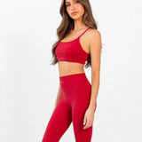 SculptForm Sports Bra - Cherry Red