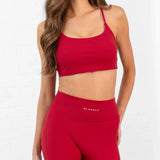 SculptForm Sports Bra - Cherry Red