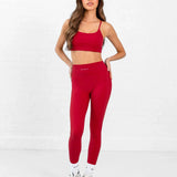 SculptForm Sports Bra - Cherry Red