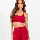 SculptForm Sports Bra - Cherry Red