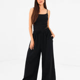 Solea Built-in-Bra Cami Top - Black