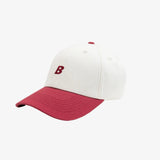 Initial Trucker Cap - Natural & Red