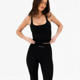 SculptForm Vest Top - Black