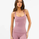 SculptForm Vest Top - Dusty Pink