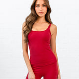 SculptForm Vest Top - Cherry Red