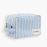 Elena Stripe Travel Bag - Light Blue