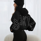 Borg Isabel Oversized Hoodie - Black