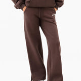 Heritage Wide Leg Sweatpants - Dark Chocolate