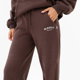 Heritage Wide Leg Sweatpants - Dark Chocolate