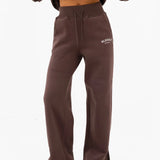 Heritage Wide Leg Sweatpants - Dark Chocolate