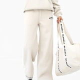 Heritage Wide Leg Sweatpants - Chalk