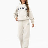 Heritage Wide Leg Sweatpants - Chalk