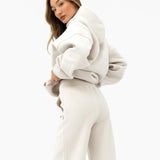 Heritage Wide Leg Sweatpants - Chalk