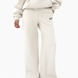 Heritage Wide Leg Sweatpants - Chalk