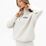 Heritage 1/4 Zip Jumper - Chalk & True Navy