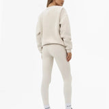 Varsity Oversized Jumper - Chalk & True Navy