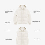 Multiway Puffer Coat 2 - Chalk