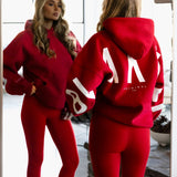 Isabel Oversized Hoodie - Cherry Red