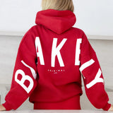 Isabel Oversized Hoodie - Cherry Red