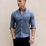 Conrad Long Sleeve Shirt - Steel Blue