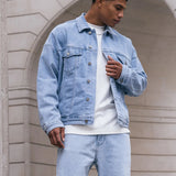 Blakely Denim Trucker Jacket - Washed Blue