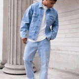Blakely Denim Trucker Jacket - Washed Blue