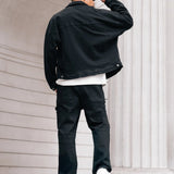 Blakely Denim Trucker Jacket - Black