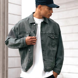 Blakely Denim Trucker Jacket - Olive Green