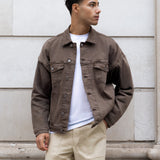 Blakely Denim Trucker Jacket - Brown