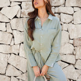 Mila Oversized Shirt - Soft Sage