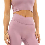 Ultimate Crossover Leggings - Dusty Pink