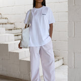Elodie Stripe Trousers - Light Lilac