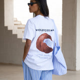 Connie Coconut Oversized T-Shirt - White