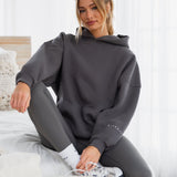 Isabel Hoodie & Leggings Set - Charcoal
